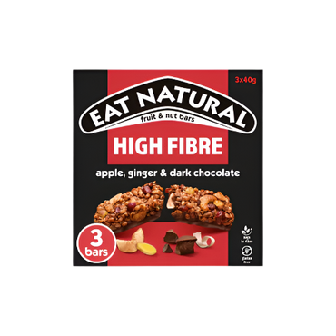 Eat Natural Fruit & Nut Apple Ginger and Dark Chocolate 40g x 3 – Healthy Snack – Buy Online UK